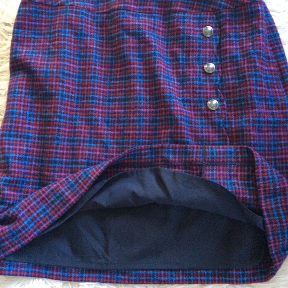 NWOT Talbots Faux Wrap A-Line Plaid Skirt - Picture 8 of 10